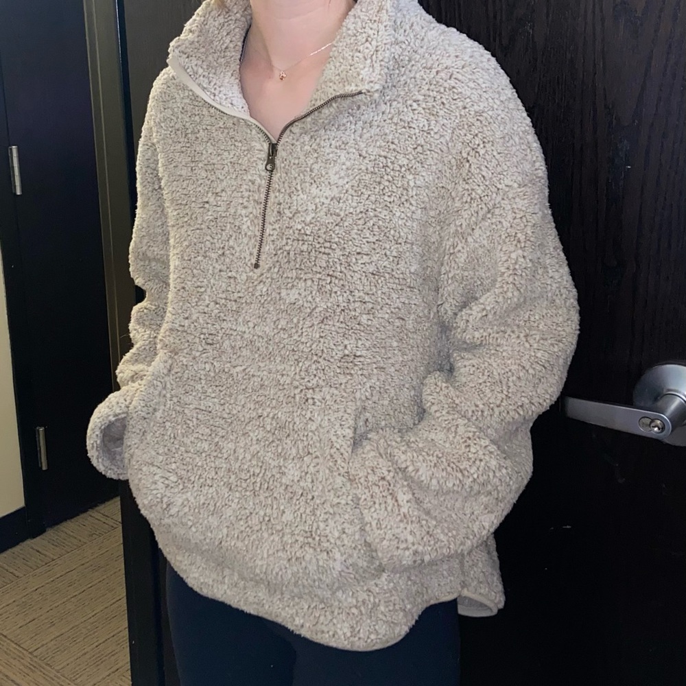 Sherpa Quarter-zip Jacket